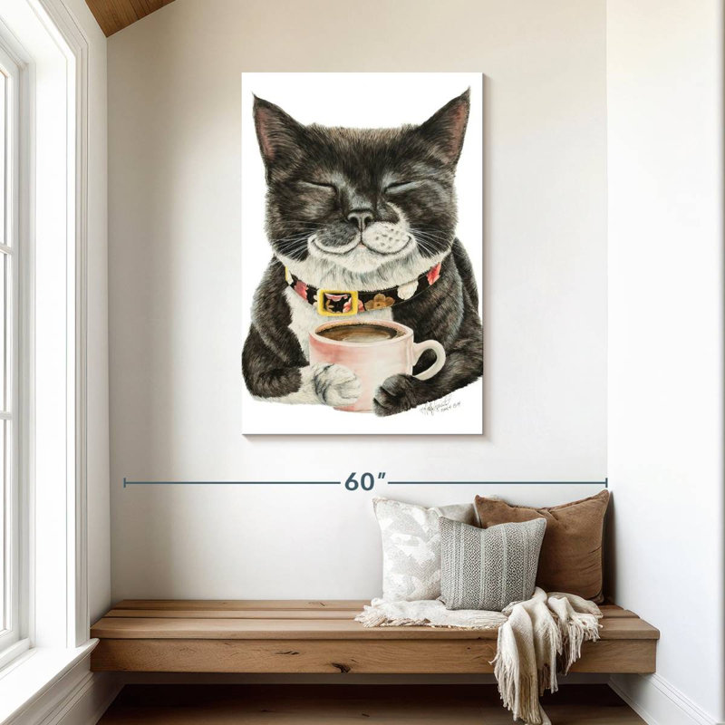 Brampt Purrfect Morning, 45" H x 30" W