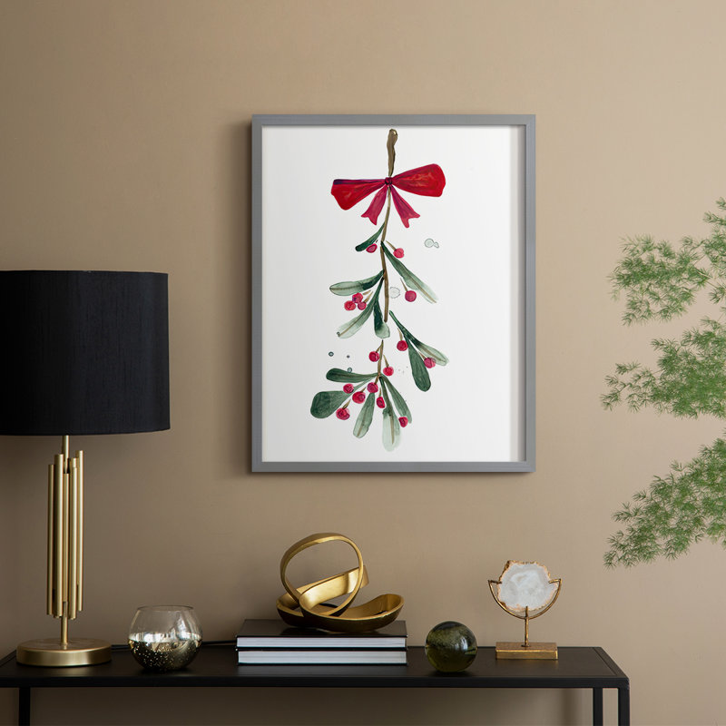 Warm Winter Wishes VI, reproduction encadrée - bois massif, H 30 po x l 24 po, Gris