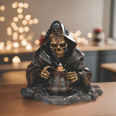 8"W Grim Reaper Backflow Figurine