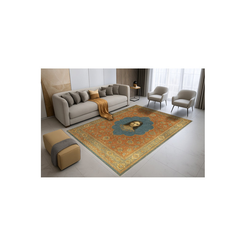 Tapis vert lavable Mosso, 3'3" x 6'7"