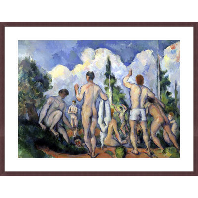 «The Bathers» par Paul Cézanne, impression giclée sur cadre