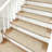 Rease Diamond Pattern Bullnosed Stair Treads (14pc) With Landing Mat (1pc) Set-1984895249
