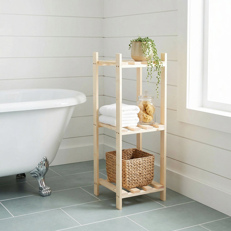 29cm W Solid Wood Shelving Unit