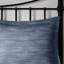Édredon en seersucker grand bleu marine moderne - 7 pièces, facile à entretenir, tissu décoratif-119449046-119449047