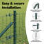 Fence Posts With Spike 13 Pcs Diameter32 Mm Galvanised Steel-2001151228-2001151218