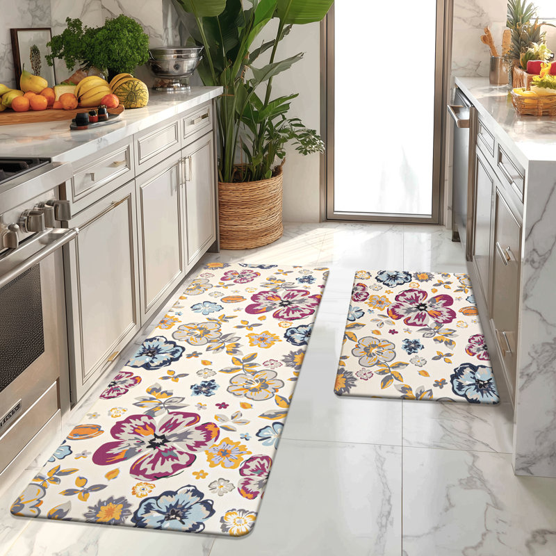Double-sided Reversible Kitchen Mats (Set of 2), Purple