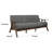 Indy 73 Inch Sofa, Brown Rubberwood Angled Frame-95256893
