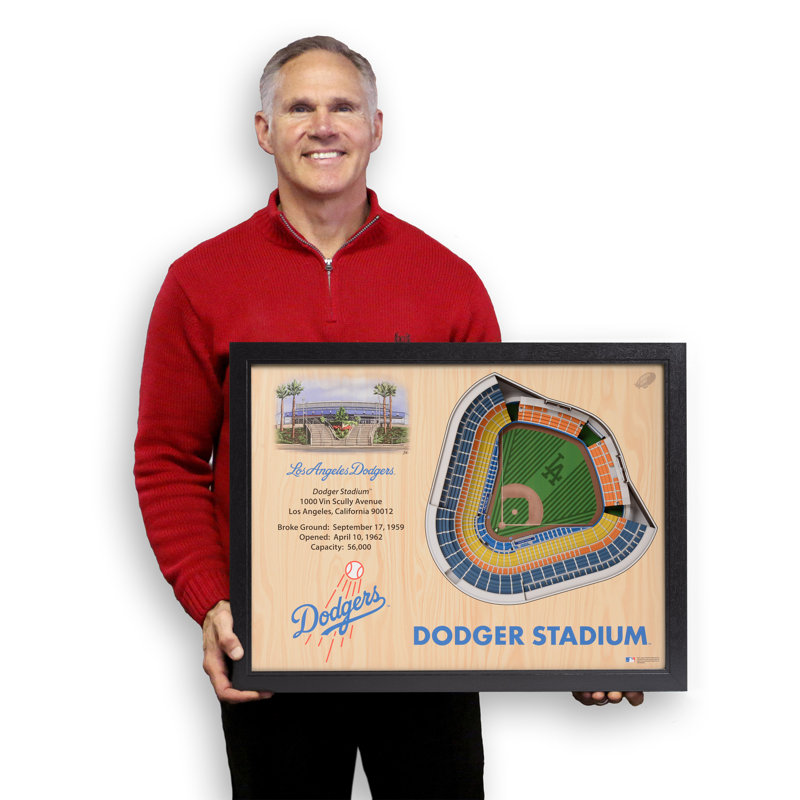 Los Angeles Dodgers 3D Stadium Replica Wall Art