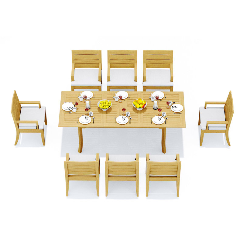 Atnas Outdoor 9 - Piece Teak Dining Set