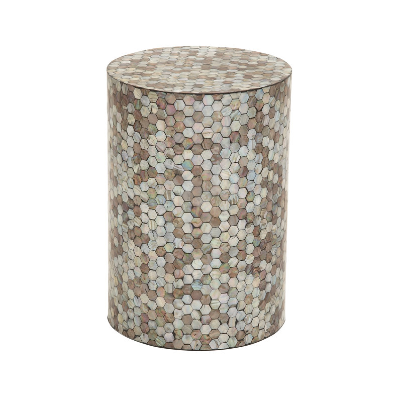Solid + Manufactured Wood Accent Stool