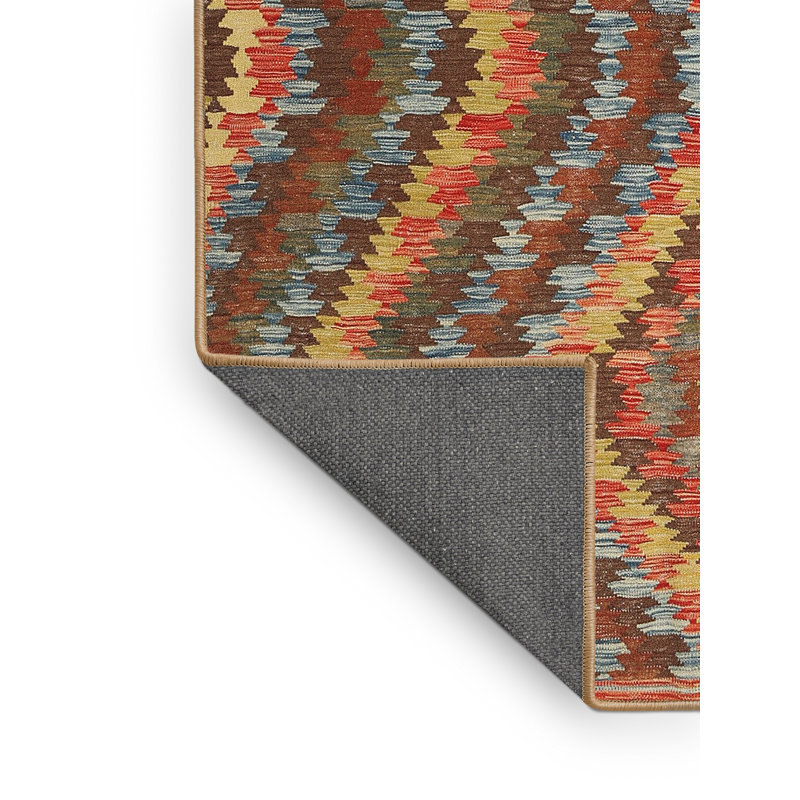 Tapis gris/brun/crème contemporaine, Rectangle 4 pi x 6 pi