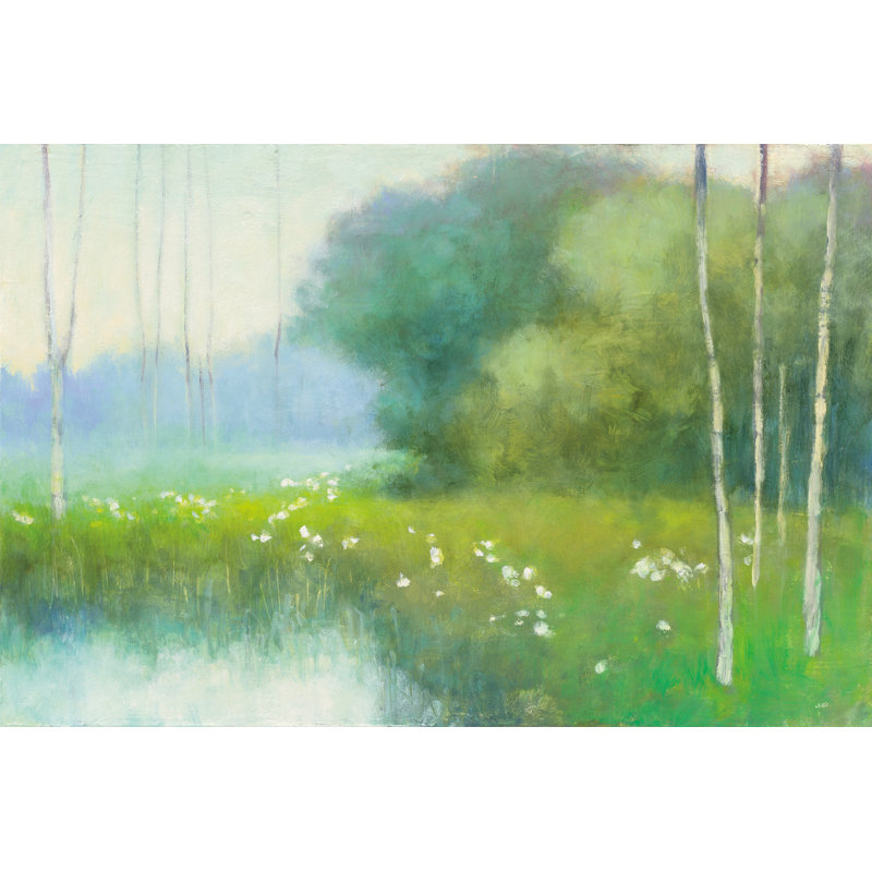 " Spring Midst " Mixed Media Painting, 8" H x 12" W x 1.25" D