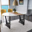 Heavy Duty Metal Table Legs - Industrial Black Steel, Square Design - Strong Load-Bearing, Easy Install - 2-Pack, 28x24 Inch