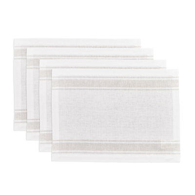Country Stripe - 100% Pure Linen Placemats