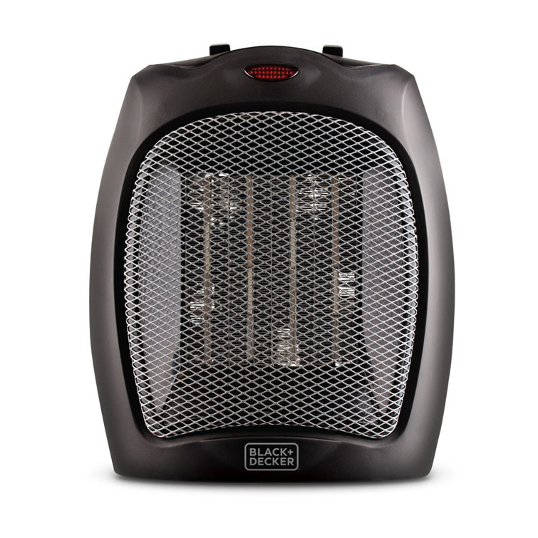 BLACK+DECKER Electric Heater, Portable Heater with 3 Settings, Ceramic  Heater for Office, Home or Bedroom, Space Heater with Adjustable Thermostat