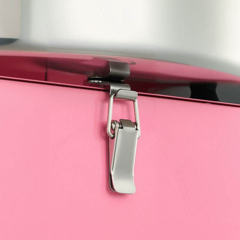 Machine à barbe à papa commerciale en acier inoxydable rose