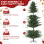 Arbre de Noël artificiel 7,5 pi pré-éclairé, centre de table festif pour la maison ou le bureau-748756562