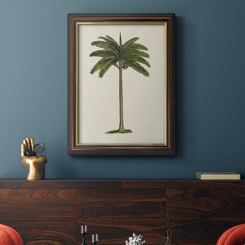 «UK CH UK Palms IV», peinture sur toile encadrée, H 27 po x l 18 po x P 2,5 po