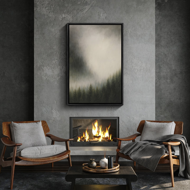 Art mural encadré abstrait rétro antique classique pour chambre à coucher, H 36 po x l 24 po, Noir