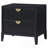 Mason Black 2-Drawer Nightstand