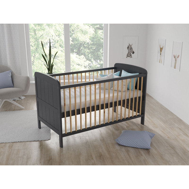 Crow 3 Cot Bed, Anthracite/Pine