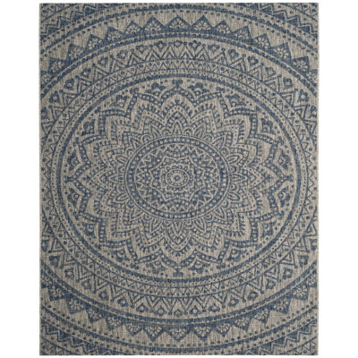 Atlanta Hooked Grey/Blue Area Rug