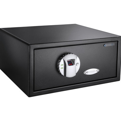 Biometric Safe 0.79 Cu Ft, 2.5 Fingerprint Unlock Method, 120 Users, Black, Steel, - Design, Silent, Emergency Backup Keys Unlock, Users Allowed, Structure, Silent Working,