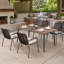 Ensemble repas pour 4 personnes avec table et fauteuils-132143448-132143449