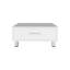 Table basse Athens, un tiroir, quatre pieds, blanc