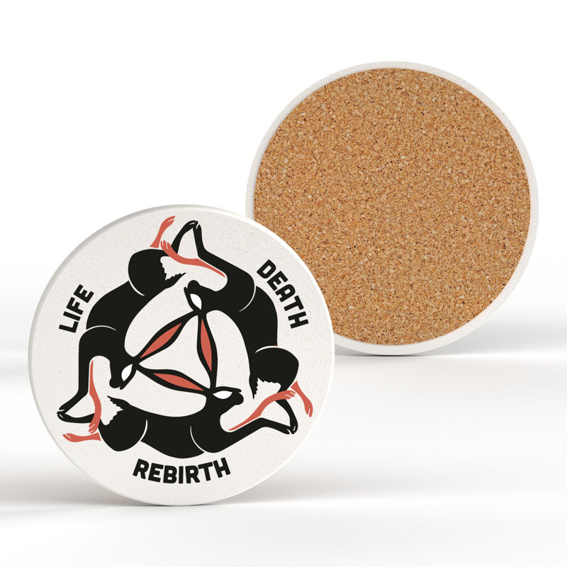 Kana Ceramic Round 1 Piece Coaster