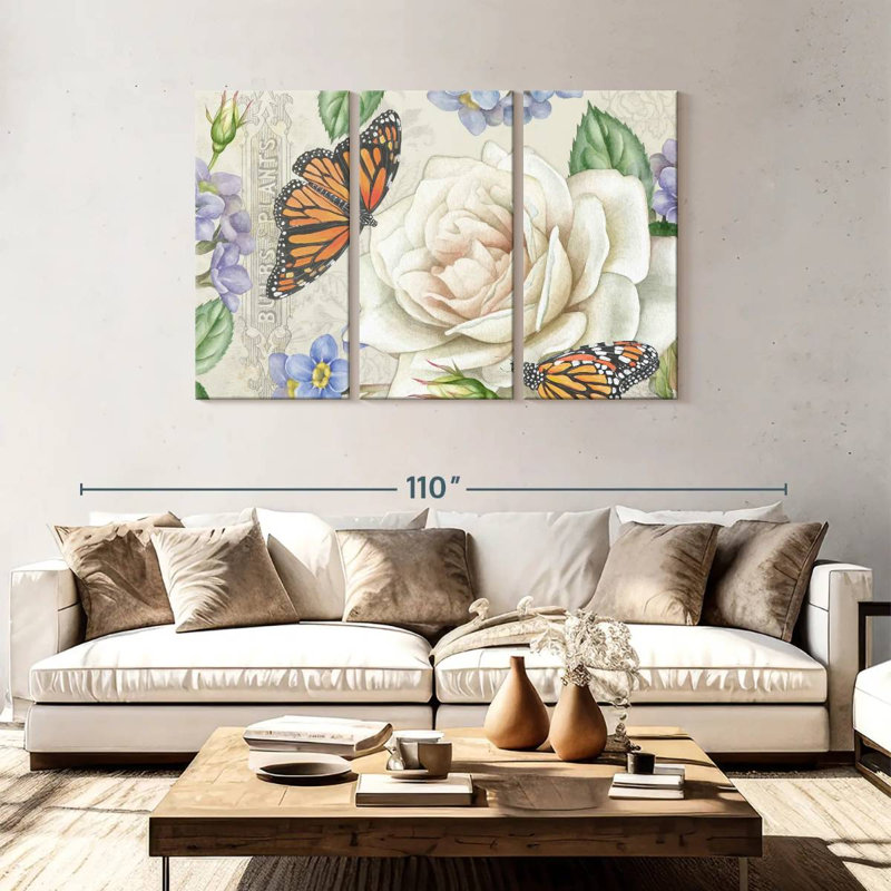 Harnek Rose Garden In Bloom IV, 48" H x 74" W
