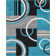 Shaliya Galaxy Waves Blue Modern Rug