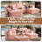 Seren 106" Modular L-shaped Sectional Sofa With Ottoman, No-assembly Cloud Couch, Boneless Design For Modern Living-562236351