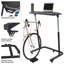 Bureau à vélo réglable Rad Sportz - Chariot à roulettes pour vélo stationnaire - Entraînement lorsque vous travaillez ou regardez la télévision - Bureau debout