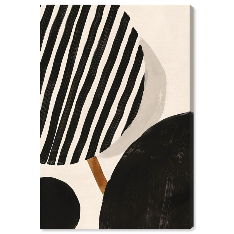 Décoration murale moderne Linear Contempo par Art Remedy, Peinture sans cadre, Toile tendue, 45" H x 30" W