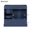 (Armoire seulement) Base de meuble-lavabo en bois avec 2 portes et 4 tiroirs-102756286