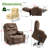 Annettia 38.2"W 180° Flat Lay Power Recliner Massage Heater Lift Chair with Cup Holder & Dual Motors-1336321837