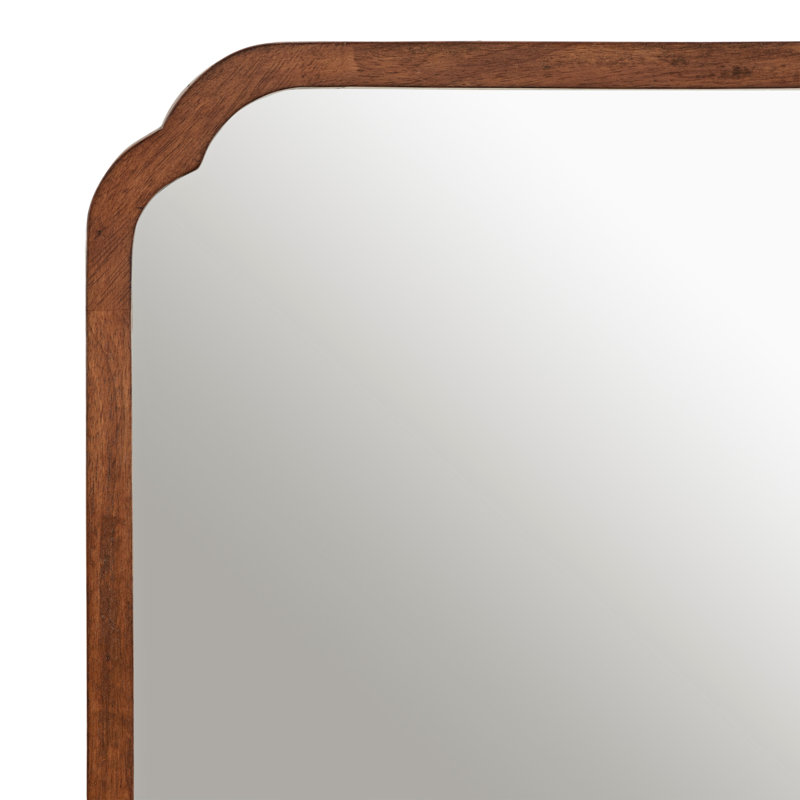 Vannessa Mirror, 36" x 24", Brown Wood