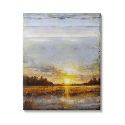 " Weathered Sunset Nature Scenery " by Eric Turner Painting Print
