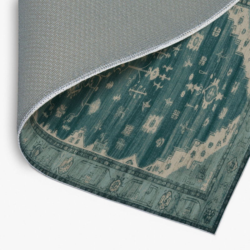 Overdyed Gray Indoor and Outdoor Area Rug, Rectangle 8' x 10'