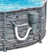Summer Waves Active 12 Foot Stone Slate Print Metal Frame Above Ground Pool Set