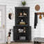 Grande armoire d'angle avec portes pour le salon, la salle de bain, la salle à manger ou la cuisine-1112126769