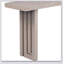 Console en placage de chêne de conception unique avec formes latérales distinctives