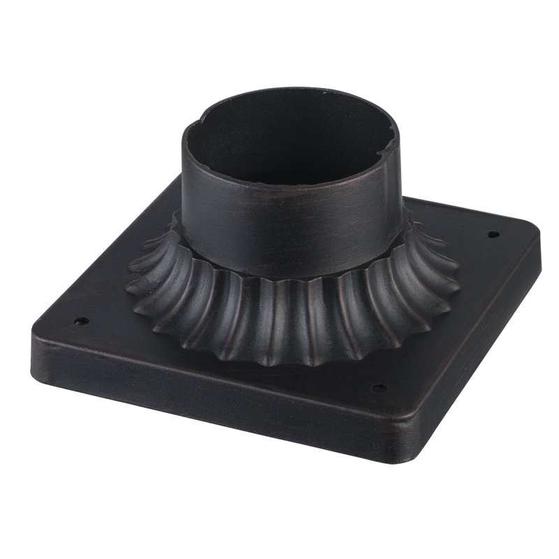 Base de pilier H 3,25 po Llano, rouille