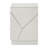 Ultra Modern White Finish Stylish Nightstand with 2x Drawers Embossed Lines Design Contemporary Bedroom Furniture 1pc Bedside Cabinet