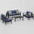 Blue Cushion/Black Frame est en rupture de stock