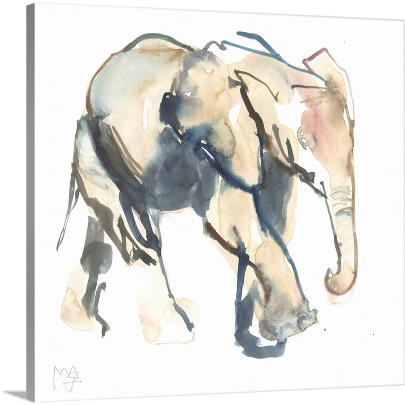 Reproduction d’art sur toile, "éléphant Calf, Loisaba, 2017" par Paul Cezanne, Toile tendue, H 12 po x l 12 po x P 1,25 po