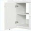 Meuble-lavabo autoportant de 36 po avec lavabo en céramique, structure en bois massif, portes à fermeture en douceur, 3 tiroirs avec tiroir à double profondeur, tablettes réglables, blanc