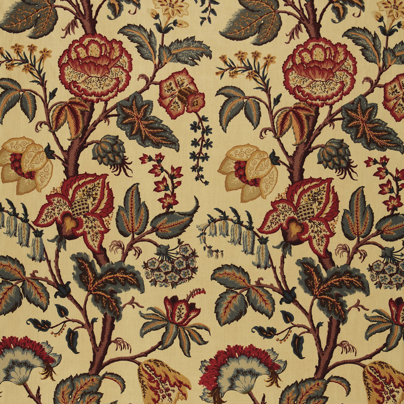 Tree Of Life Fabric, Spice Linen