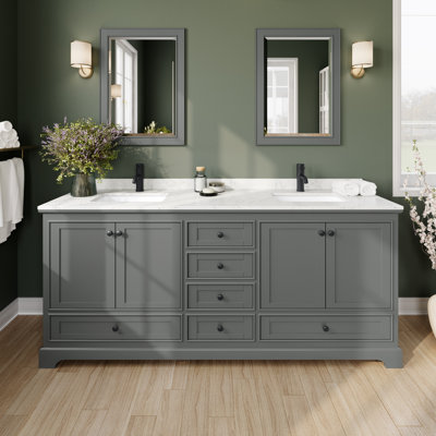 Ensemble de meuble-lavabo double 80 "Deborah
